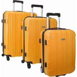 Travelers Choice Rome 3 Piece Hardshell Spinner/Rolling Luggage Set