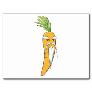 Grandfather Carrot Vegetable Post Cards