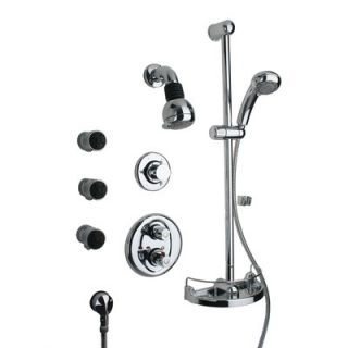 LaToscana Thermostatic Shower Faucet Set with Hand Shower and Body