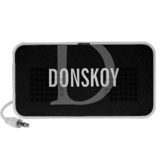 Donskoy Cat Monogram Design iPhone Speakers