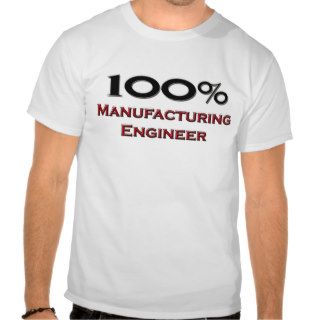 100 Percent Manufacturing Engineer T Shirts
