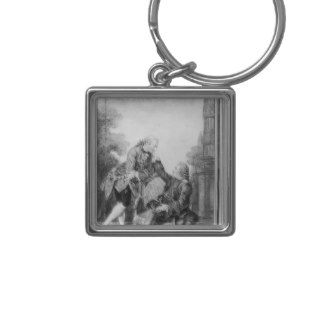 Denis Diderot and Melchior, baron de Grimm Key Chains