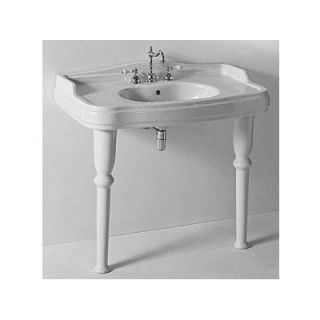 GSI Collection Old Antea Classic Style Curved White Ceramic Sink with