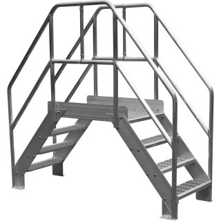 Bustin 32-In. Standard Crossover Ladder — 4-Steps, 500-Lb. Capacity, Model# BE3005  Work Station Steps   Crossovers