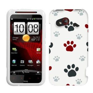 HTC Incredible 4G LTE Paw Print Clip Art Phone Case Cover Cell Phones & Accessories