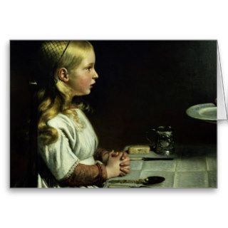 Florence Cope Saying Grace at Dinnertime Card