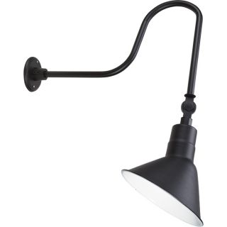 Angled Sign Light with Shade — 10in. Dia.  Outdoor Lighting