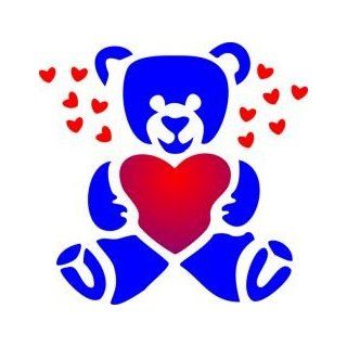Tattoo Stencil   Teddy Bear   #18 Health & Personal Care