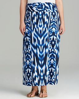 Calvin Klein Plus Tribal Print Maxi Skirt's