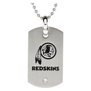 Stainless Steel Washington Redskins Logo Dog Tag Necklace Pendant Necklaces Jewelry