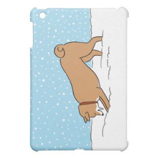 Shiba Inu   Happy Winter Snow Dog Holiday iPad Mini Cases
