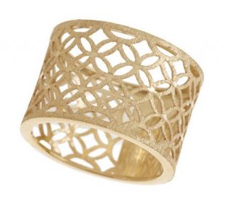 EternaGold Diamond Cut Open Work Band Ring, 14K Gold —