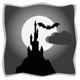Halloween Haunted Castle with Bat Cut Outs