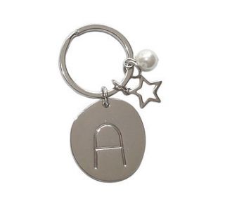 lucky charm alphabet keyring by the letteroom