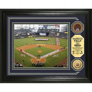 Seattle Mariners Safeco Field 24K Gold Plated and Infield Dirt Coin Photo
