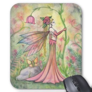 Morning Sunshine Flower Fairy Art Fantasy Mouse Pad