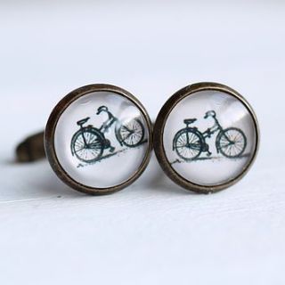 bicycle cufflinks by silk purse, sow's ear