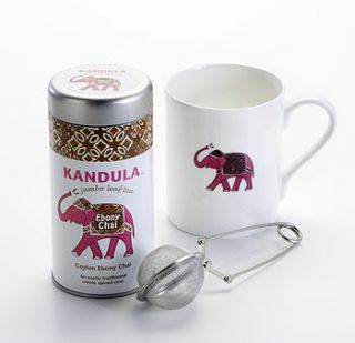 ebony chai loose leaf tea gift set by the kandula tea company