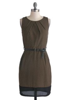 Over and Underline Dress in Brown  Mod Retro Vintage Dresses