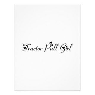 Tractor Pull Girl Tractor Gifts By Gear4gearheads Letterhead Template