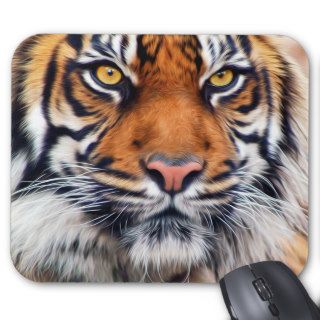 Male Siberian Tiger Paint Photograph Mousepad