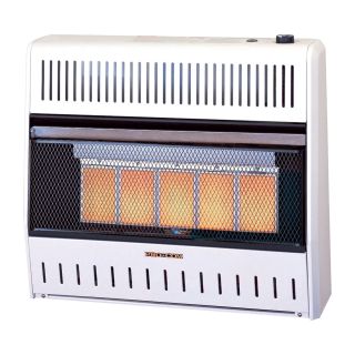 ProCom Vent-Free Dual Fuel Infrared Radiant Wall Heater — 5-Plaque, 30,000 BTU, Model# MD5TPA