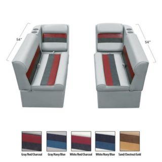 Toonmate Deluxe Pontoon Furniture   Front Lounge Package 96758GRYREDCHR