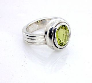 lemon quartz silver ring by will bishop jewellery design