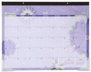 AT A GLANCE 2014 2015 Academic Year Paper Flowers Monthly Desk Pad Calendar, 22 x 17 Inch Page Size (5035 A4) 