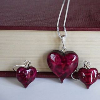 wine heart jewellery by cairn wood design