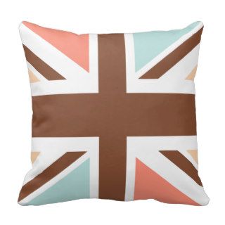 Union Jack   In Designer Brown Pillows