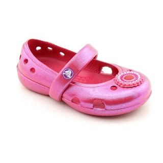 Crocs Girl's 'Keeley Iridescent Flat' Synthetic Casual Shoes Crocs Loafers