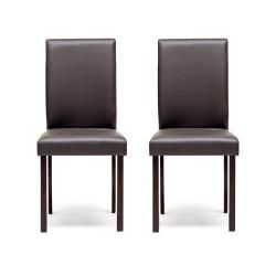 Susan Brown Modern Dining Chair (Set of 2) Baxton Studio Dining Chairs