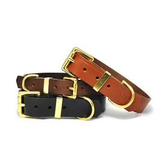 classic leather dog collar by annrees