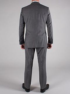 Silver grey semi plain tailored fit suit Silver Marl