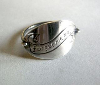 forget me not ring by becca jewellery