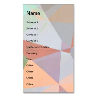 Abstract Polygons 169 Business Card Templates