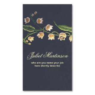 sewed flowers business card