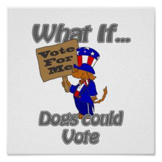 Voting dogs posters