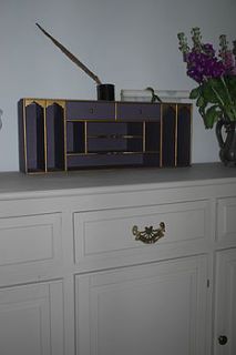 vintage restored ornate desk tidy by ghost furniture