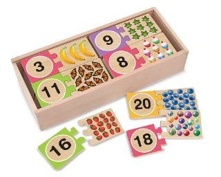Melissa & Doug Self Correcting Number Puzzles Toys & Games