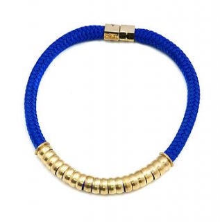 classic cobalt statement necklace by apache rose london