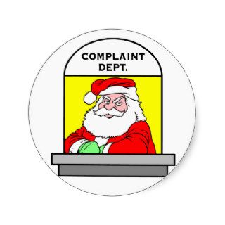 Complaint Department Round Stickers