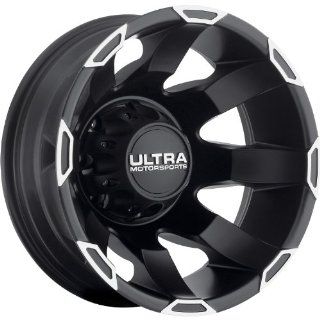 Ultra Phantom Dually 16 Black Wheel / Rim 8x6.5 with a  140mm Offset and a 122 Hub Bore. Partnumber 025 6681RSB Automotive