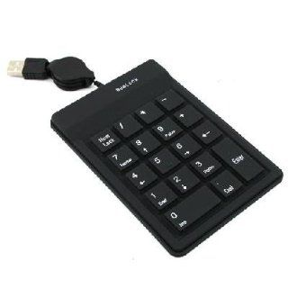 Slim Mini USB Silicone Numeric Number Keypad Keyboard for Laptop 18 Key Computers & Accessories