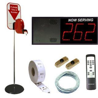 3 Digit Take A Number VoiceBox System with Floor Dispenser Electronics