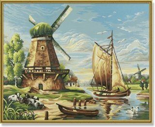 Schipper Windmills Paint by Number Toys & Games