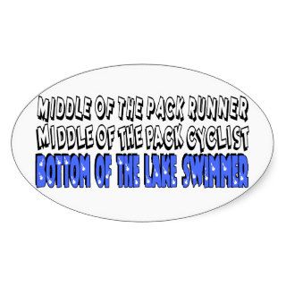 Middle of the Pack Sticker