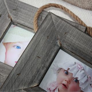 reclaimed wood photo frame by jodie byrne