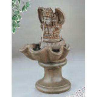 Henri Studio Figurine Cast Stone Pouring Cherubs Fountain